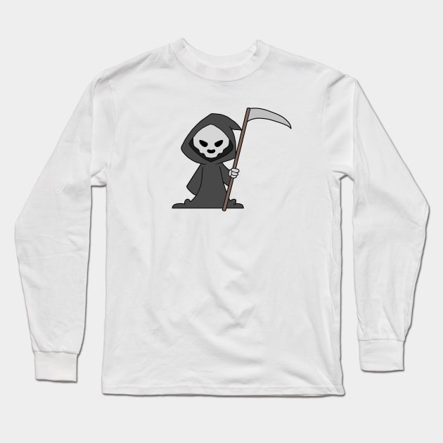 Grim Reaper Long Sleeve T-Shirt by kaylap